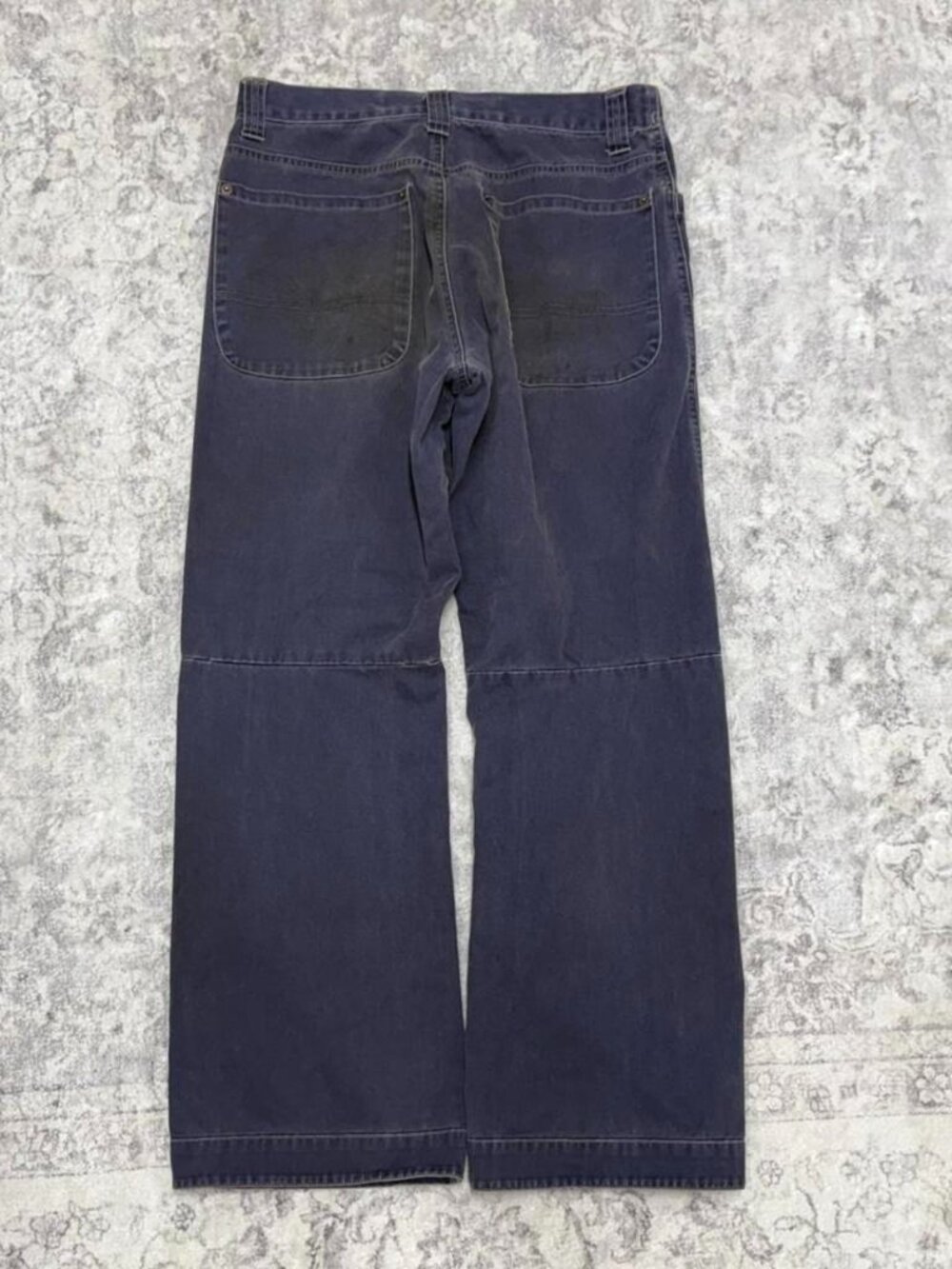 y2k vintage Express baggy wide leg navy jeans